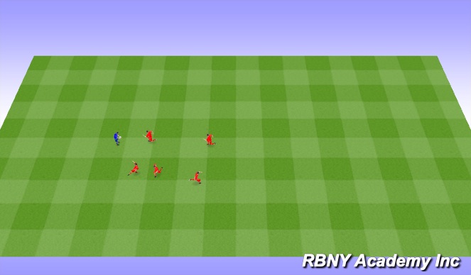 Football/Soccer Session Plan Drill (Colour): Ball Control Warm-Up