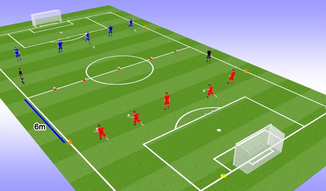 Football/Soccer Session Plan Drill (Colour): U8s Technical - Shooting