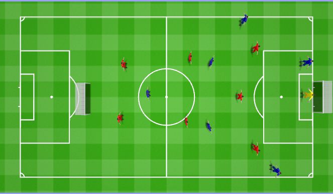 Football/Soccer Session Plan Drill (Colour): Playing Out SSG