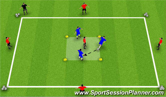 Football/Soccer Session Plan Drill (Colour): Transition Defence to Attack