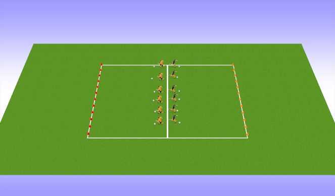 Football/Soccer Session Plan Drill (Colour): Reactions