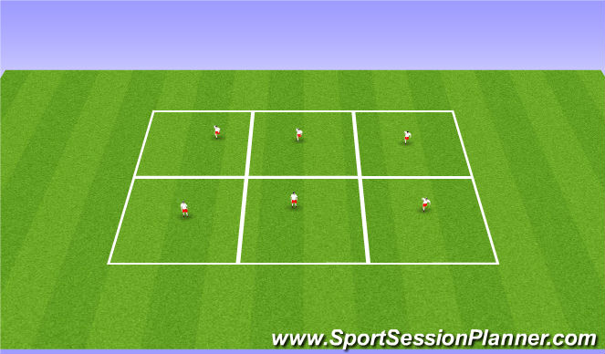 Football/Soccer Session Plan Drill (Colour): NetBall Warmup