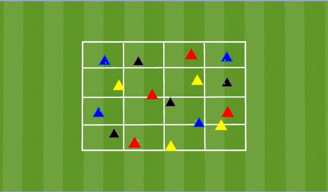 Football/Soccer Session Plan Drill (Colour): Ball Mastery - Tech