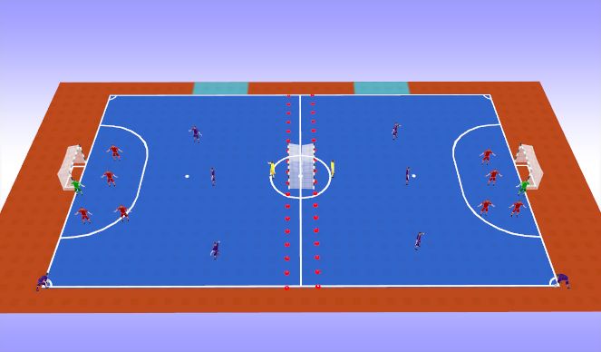 Futsal Session Plan Drill (Colour): Screen 1