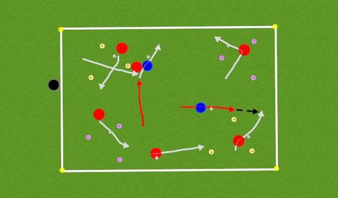 Football/Soccer Session Plan Drill (Colour): PRACTICE (Activity 3): Monsters Inc. 