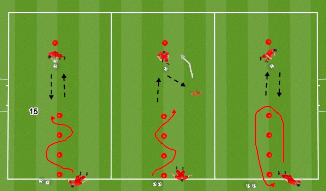 Football/Soccer Session Plan Drill (Colour): Warm Up