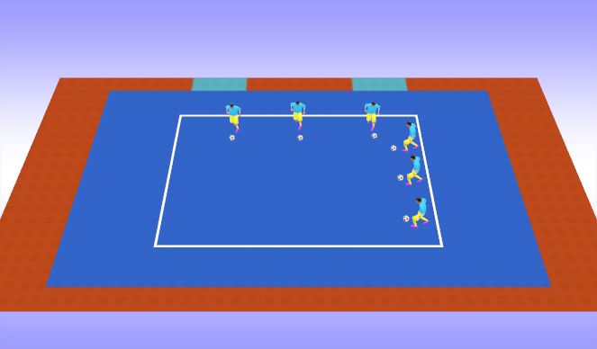 Futsal Session Plan Drill (Colour): iSkills - PFA Ball Manipulation