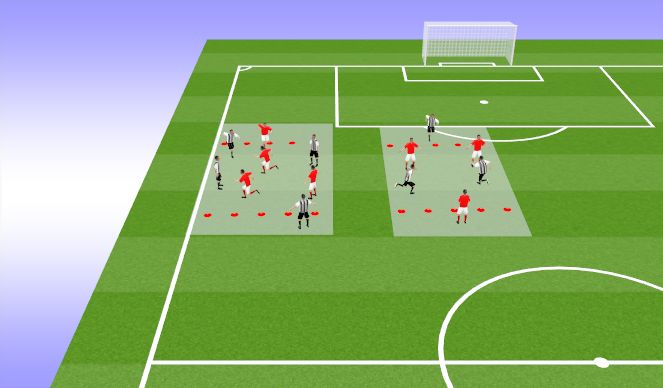 Football/Soccer Session Plan Drill (Colour): Scanning 2