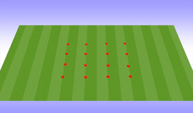 Football/Soccer Session Plan Drill (Colour): Fifa 11 Warm-up - 10'