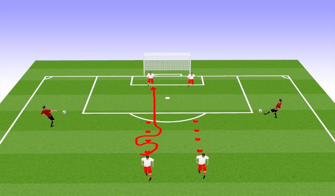 Football/Soccer Session Plan Drill (Colour): Heading Practice 2