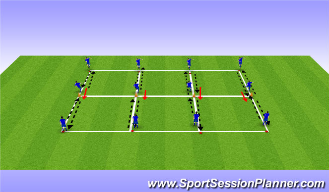 Football/Soccer Session Plan Drill (Colour): REceive, Pass & Turn