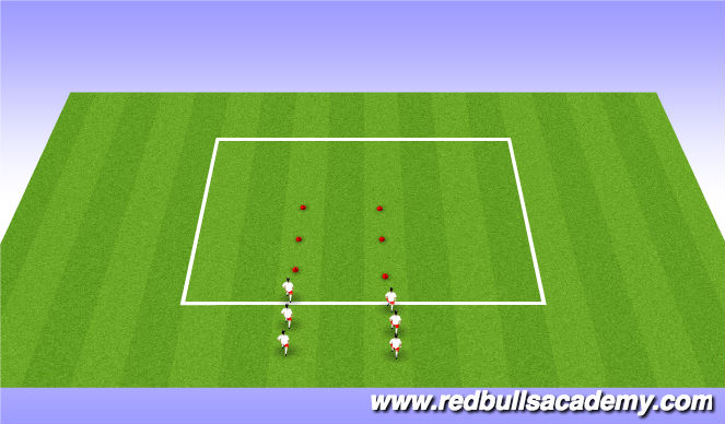 Football/Soccer Session Plan Drill (Colour): Dynamic Warmups