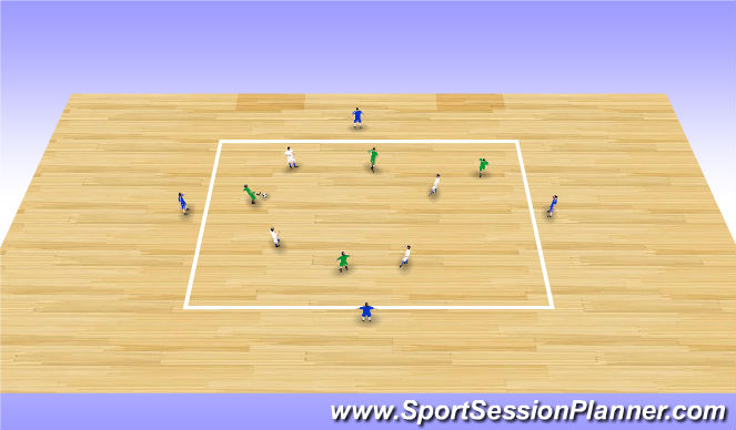 Futsal Session Plan Drill (Colour): Screen 5 (15')