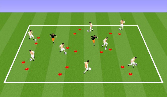 Football/Soccer Session Plan Drill (Colour): Wreck-It-Ralph