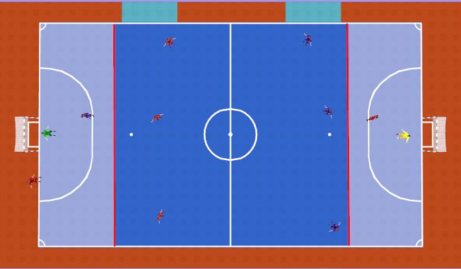 Futsal Session Plan Drill (Colour): SET UP