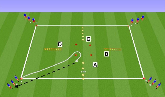 Football/Soccer Session Plan Drill (Colour): Agility / Conditioning