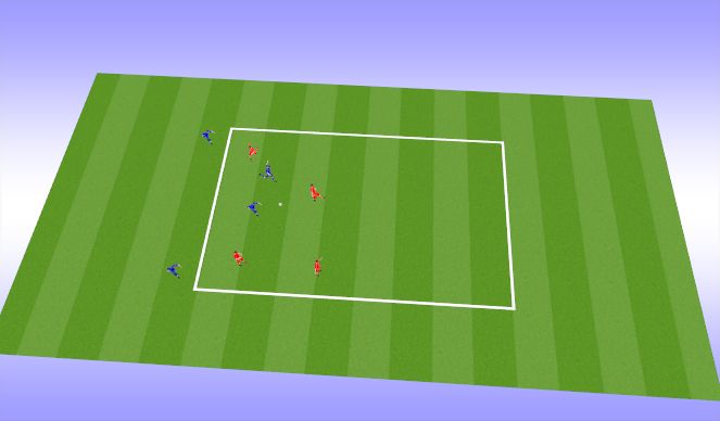 Football/Soccer Session Plan Drill (Colour): Drill 1