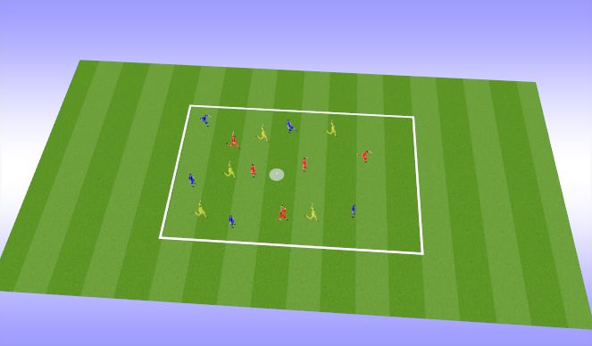 Football/Soccer Session Plan Drill (Colour): Drill 2