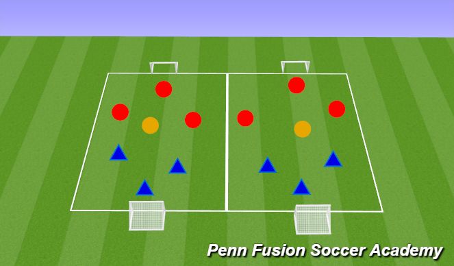 Football/Soccer Session Plan Drill (Colour): SSG