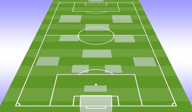 Football/Soccer Session Plan Drill (Colour): Game 1 Line UP