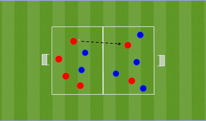 Football/Soccer Session Plan Drill (Colour): SSG