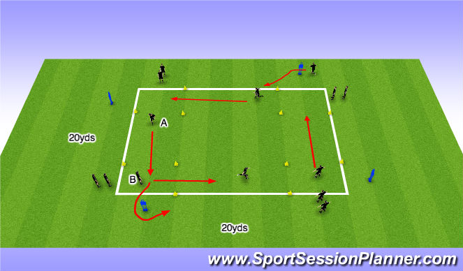 Football/Soccer: Pre Season Football Circuit with and without ball  (Physical: Endurance, Advanced)