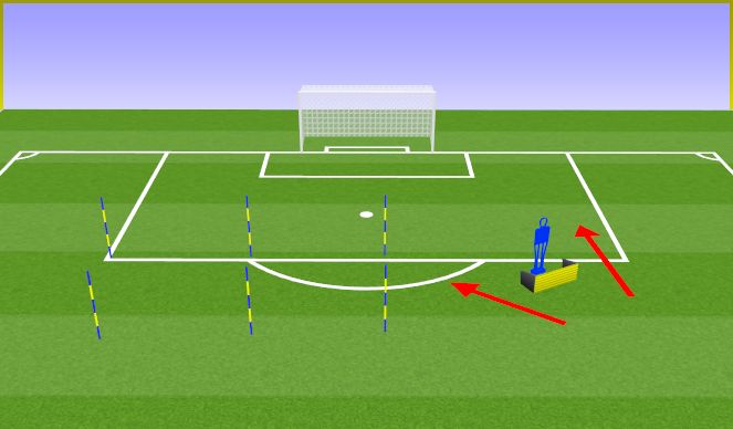 Football/Soccer Session Plan Drill (Colour): Drill 3