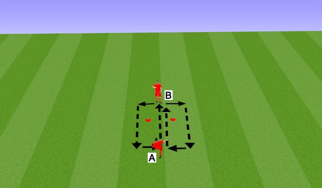 Football/Soccer Session Plan Drill (Colour): Basic 2