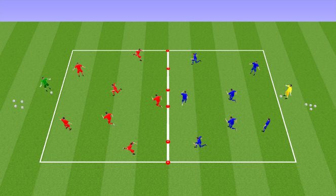 Football/Soccer Session Plan Drill (Colour): Technical Development