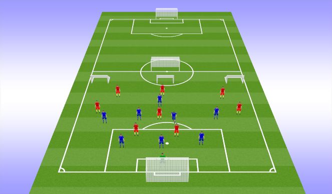 Football/Soccer Session Plan Drill (Colour): Specific 