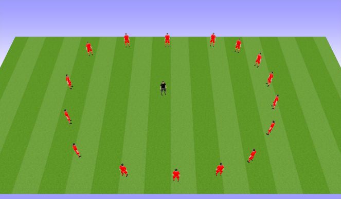 Football/Soccer Session Plan Drill (Colour): Dynamic Stretch