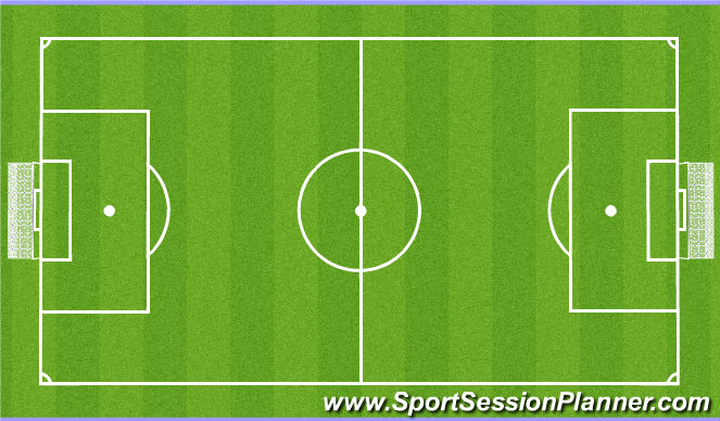 Football/Soccer Session Plan Drill (Colour): Play - 7v7 + 1