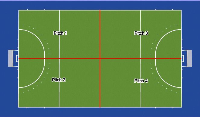 Hockey: 1st Form Hockey - 4 Rotations (Technical: carrying, Under 12s)