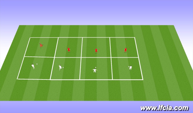 Football/Soccer Session Plan Drill (Colour): Technical Practice