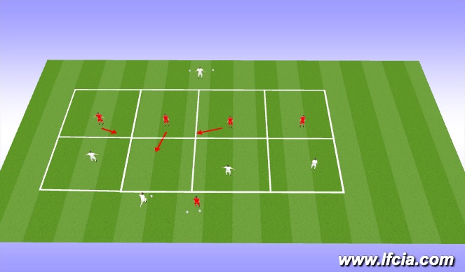 Football/Soccer Session Plan Drill (Colour): Skill Development