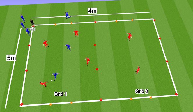 Football/Soccer Session Plan Drill (Colour): Skill