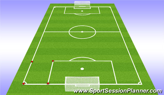 Football/Soccer Session Plan Drill (Colour): 7v7+1