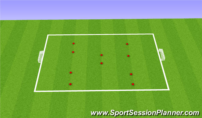 Football/Soccer Session Plan Drill (Colour): 5v5 pressing game