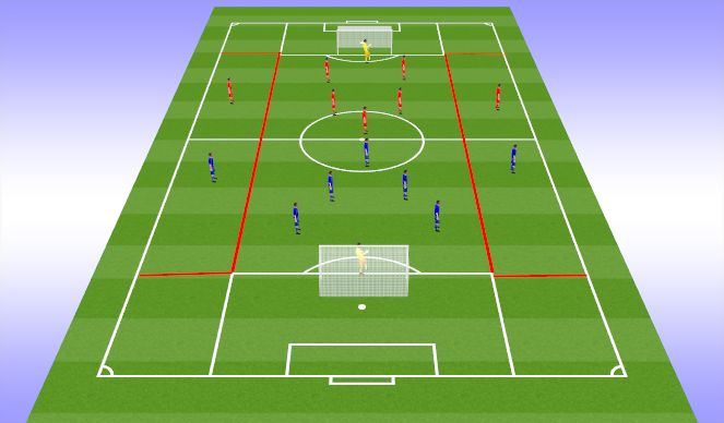 Football/Soccer Session Plan Drill (Colour): Whole