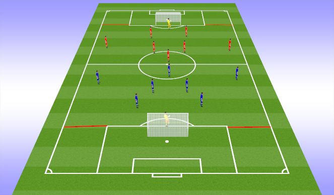 Football/Soccer Session Plan Drill (Colour): Whole