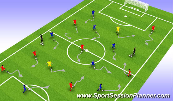 Football/Soccer Session Plan Drill (Colour): Individual Activities