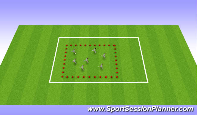 Football/Soccer Session Plan Drill (Colour): Running Mechanics