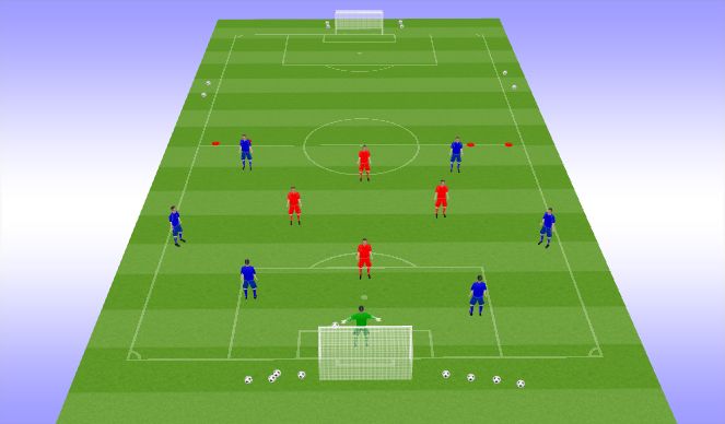 Football/Soccer Session Plan Drill (Colour): Small Sided Game