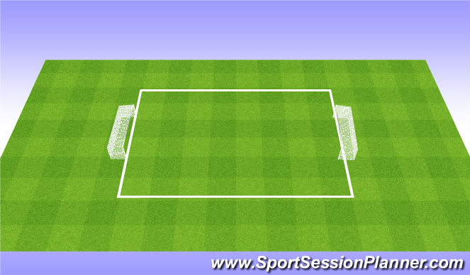 Football/Soccer Session Plan Drill (Colour): 7v7 - short field