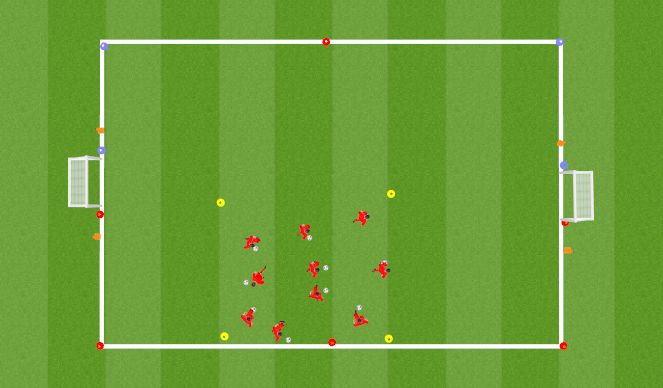 Football/Soccer Session Plan Drill (Colour): Skill Acquisition