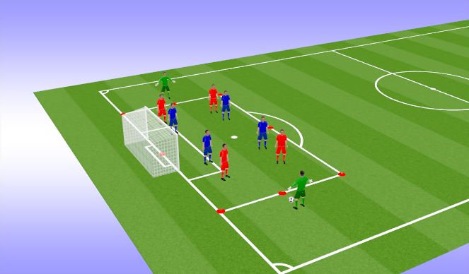 Football/Soccer Session Plan Drill (Colour): Box Possession Game