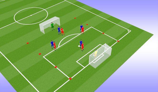 Football/Soccer Session Plan Drill (Colour): Small Area Game