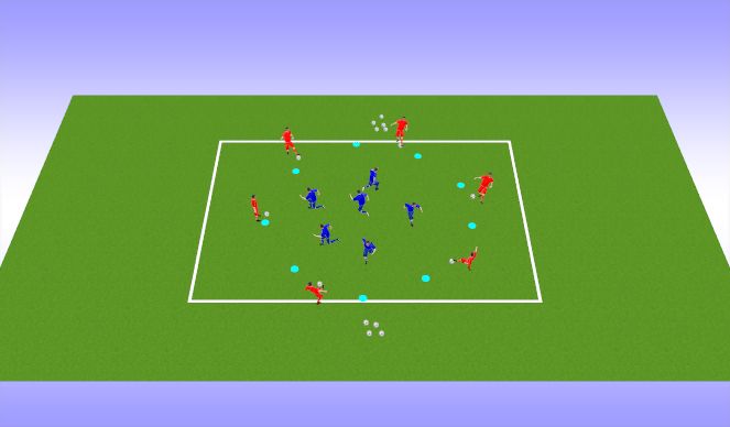 Football/Soccer Session Plan Drill (Colour): Technical Practice