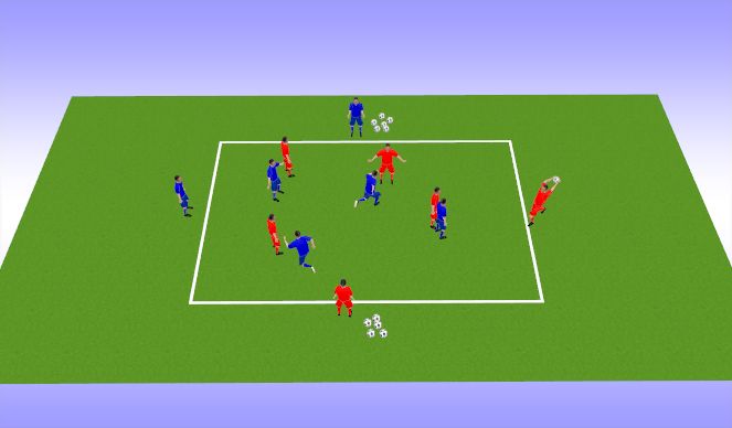 Football/Soccer Session Plan Drill (Colour): Skill Practice