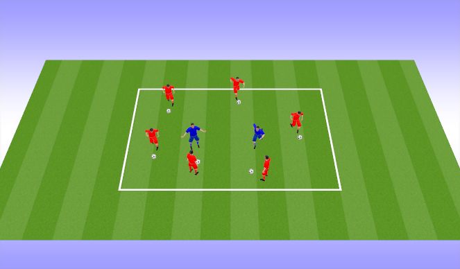 Football/Soccer: Fun dribbling game( Stuck in the mud) (Technical ...